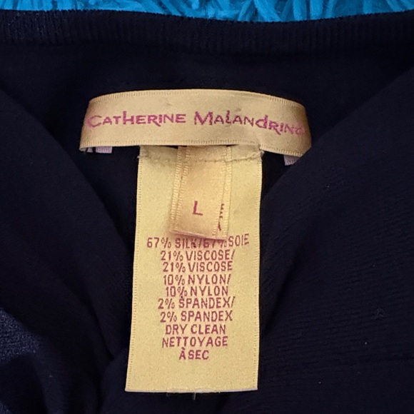 Catherine Malandrino Black and Multicolor Striped Midi Dress - Picture 2 of 7